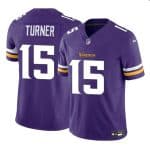 Minnesota Vikings #15 Dallas Turner Purple 2024 Draft F.U.S.E. Vapor Untouchable Limited Stitched Jersey