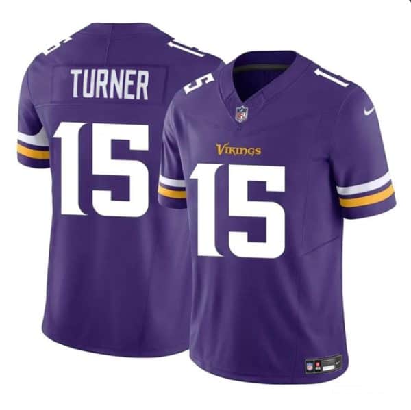 Minnesota Vikings #15 Dallas Turner Purple 2024 Draft F.U.S.E. Vapor Untouchable Limited Stitched Jersey