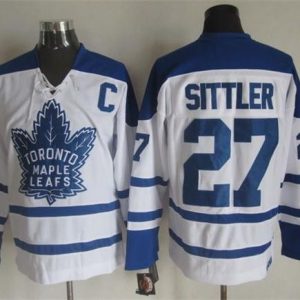 Maple Leafs #27 Darryl Sittler White CCM Throwback Winter Classic Stitched Jersey