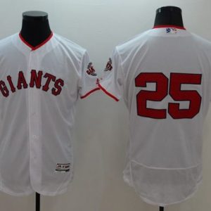 Giants #25 Barry Bonds White Fashion Stars Stripes Flexbase Authentic Stitched Jerseys