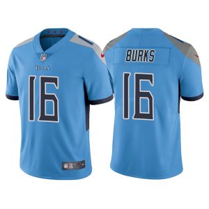 Tennessee Titans #16 Treylon Burks Blue Vapor Untouchable Stitched Jersey