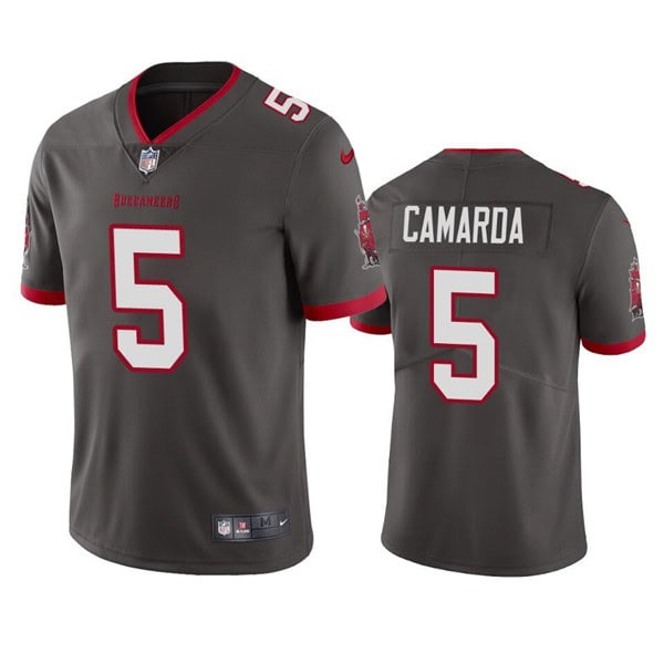 Tampa Bay Buccaneers #5 Jake Camarda Gray Vapor Untouchable Limited Stitched Jersey