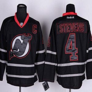 Devils #4 Scott Stevens Black Ice Stitched Jersey