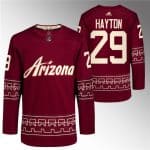 Arizona Coyotes #29 Barrett Hayton Garnet Alternate Pro Jersey