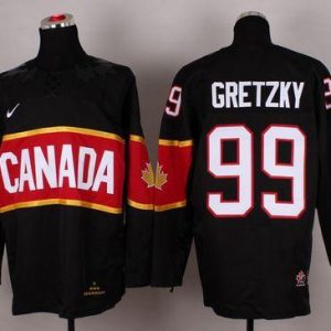 Olympic 2014 CA. #99 Wayne Gretzky Black Stitched Jersey