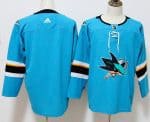 San Jose Sharks Teal Stitched Adidas Jersey