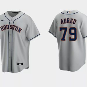 Houston Astros #79 Jos¨¦ Abreu Gray Cool Base Stitched Jersey