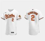 Baltimore Orioles #2 Gunnar Henderson White Flex Base Stitched Jersey