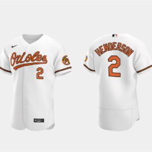 Baltimore Orioles #2 Gunnar Henderson White Flex Base Stitched Jersey