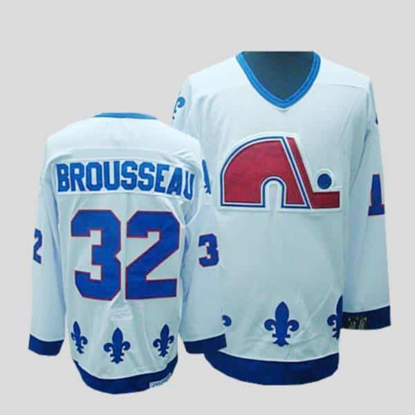 Nordiques #32 Paul Brousseau Stitched CCM Throwback White Jersey