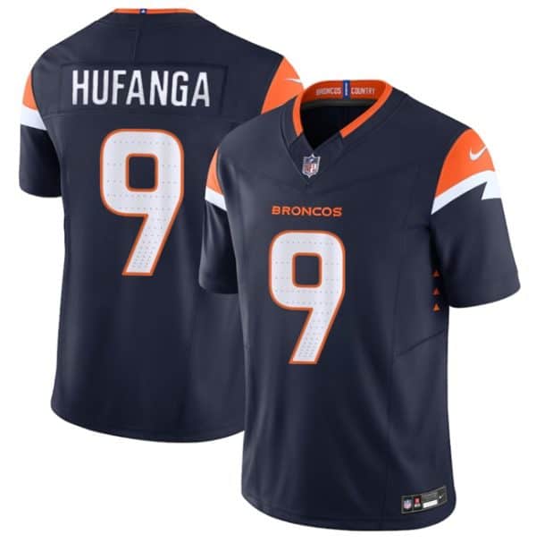 Denver Broncos #9 Talanoa Hufanga Navy 2025 F.U.S.E. Alternate Vapor Limited Stitched Jersey