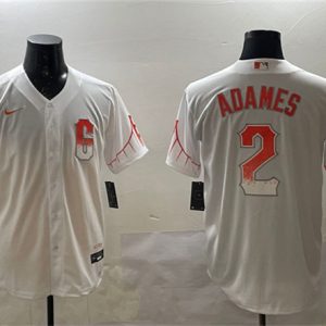 San Francisco Giants #2 Willy Adames White City Connect Cool Base Stitched Jersey