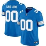 Detroit Lions Custom Blue 2024 F.U.S.E. Vapor Limited Stitched Jersey