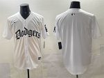 Los Angeles Dodgers Blank White 2025 LA Gothic Style Vapor Premier Limited Stitched Jersey