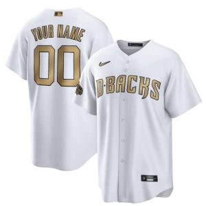 Arizona Diamondbacks Customized Custom White 2022 All-Star Cool Base Stitched Baseball Jersey