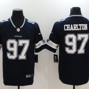 Dallas Cowboys #97 Taco Charlton Navy Vapor Untouchable Player Limited Jersey