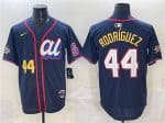 American League #44 Julio Rodr¨ªguez Navy 2025 All-Star Edition Limited Stitched Jersey
