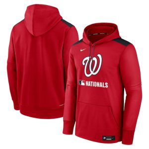 Washington Nationals Red Collection Performance Pullover Hoodie