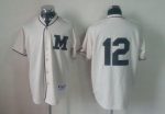 Brewers #12 Martin Maldonado Cream 1913 Turn Back The Clock Stitched Jersey