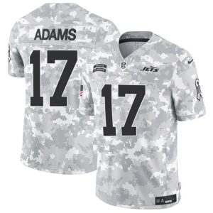 New York Jets #17 Davante Adams 2024 F.U.S.E. Arctic Camo Salute To Service Limited Stitched Jersey