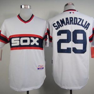White Sox #29 Jeff Samardzija White Alternate Home Cool Base Stitched Jerseys