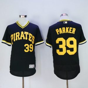 Pirates #39 Dave Parker Black Flexbase Authentic Collection Cooperstown Stitched Jersey