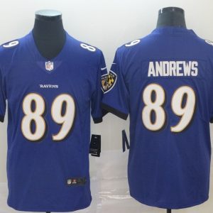 Baltimore Ravens #89 Mark Andrews Blue Vapor Untouchable Limited Jersey