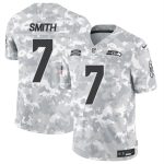 Seattle Seahawks #7 Geno Smith Arctic Camo 2024 F.U.S.E. Salute To Service Limited Stitched Jersey