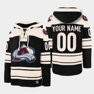 Colorado Avalanche Active Player Custom Black All Stitched Sweatshirt Hoodie