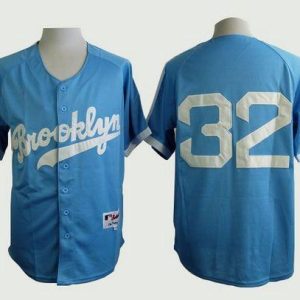 Dodgers #32 Sandy Koufax Light Blue Cooperstown Stitched Jersey