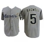 Houston Astros #5 Jeff Bagwell Gray Cool Base Stitched Baseball Jersey