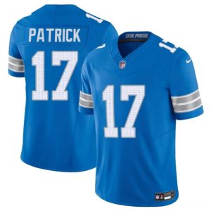 Detroit Lions #17 Tim Patrickn Blue 2024 F.U.S.E. Vapor Limited Stitched Jersey