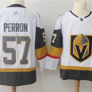 Vegas Golden Knights #57 David Perron White Stitched Adidas Jersey