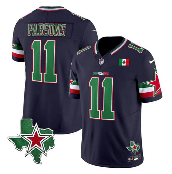 Dallas Cowboys #11 Micah Parsons Navy 2024 F.U.S.E. Mexico Vapor Untouchable Limited Stitched Jersey