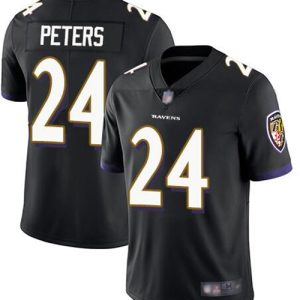Baltimore Ravens #24 Marcus Peters Black Vapor Untouchable Jersey