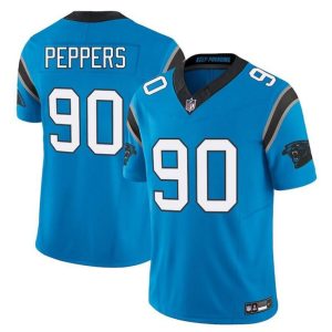 Carolina Panthers #90 Julius Peppers Blue F.U.S.E. Vapor Limited Stitched Jersey
