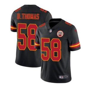 Kansas City Chiefs #58 Derrick Thomas Black Limited Stitched Jersey