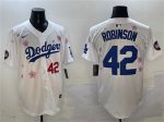 Los Angeles Dodgers #42 Jackie Robinson White 2025 Tokyo Series Limited Stitched Jersey