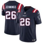 New England Patriots #26 Terrell Jennings Navy 2025 F.U.S.E. Vapor Limited Stitched Jersey