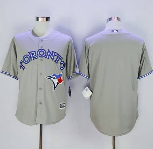 Blue Jays Blank Grey New Cool Base Stitched Jersey