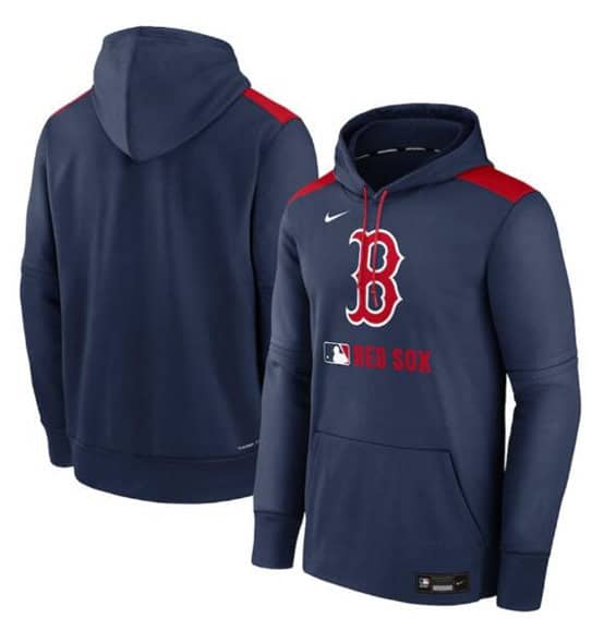 Boston Red Sox Navy Collection Performance Pullover Hoodie
