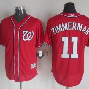 Nationals #11 Ryan Zimmerman Red New Cool Base Stitched Jersey