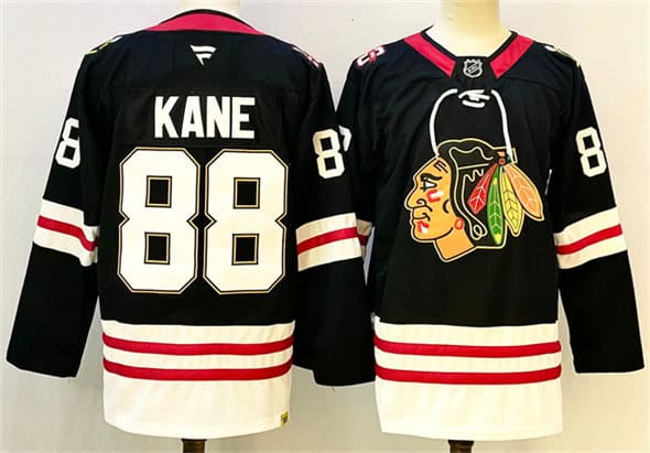 Chicago Blackhawks #88 Patrick Kane Black Stitched Jersey