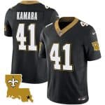 New Orleans Saints #41 Alvin Kamara Black 2023 F.U.S.E. 1987 Legacy Vapor Stitched Jersey