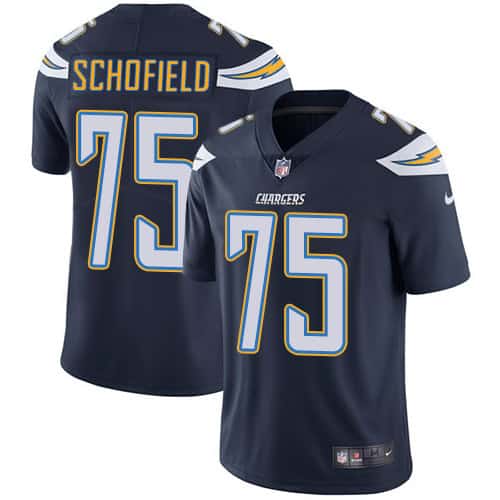 Los Angeles Chargers #75 Michael Schofield Navy Blue Vapor Untouchable Limited Stitched Jersey