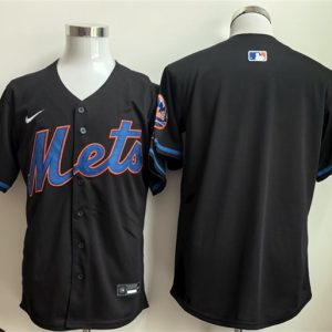 New York Mets Blank Black 2025 Limited Stitched Jersey