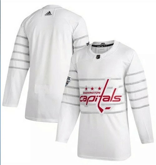 Washington Capitals Blank White All Star Stitched Jersey
