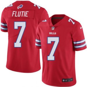 Buffalo Bills #7 Doug Flutie Red Vapor Untouchable Limited Stitched Jersey