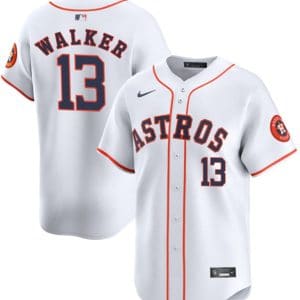 Houston Astros #13 Christian Walker White 2025 Home Limited Stitched Jersey