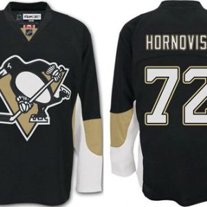 Penguins #72 Patric Hornqvist Black Home Stitched Jersey